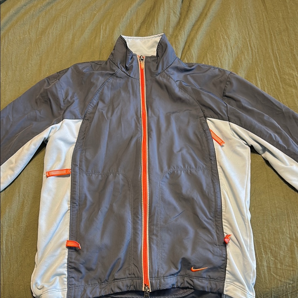 Nike Blue-Gray with Orange Accents Jacket